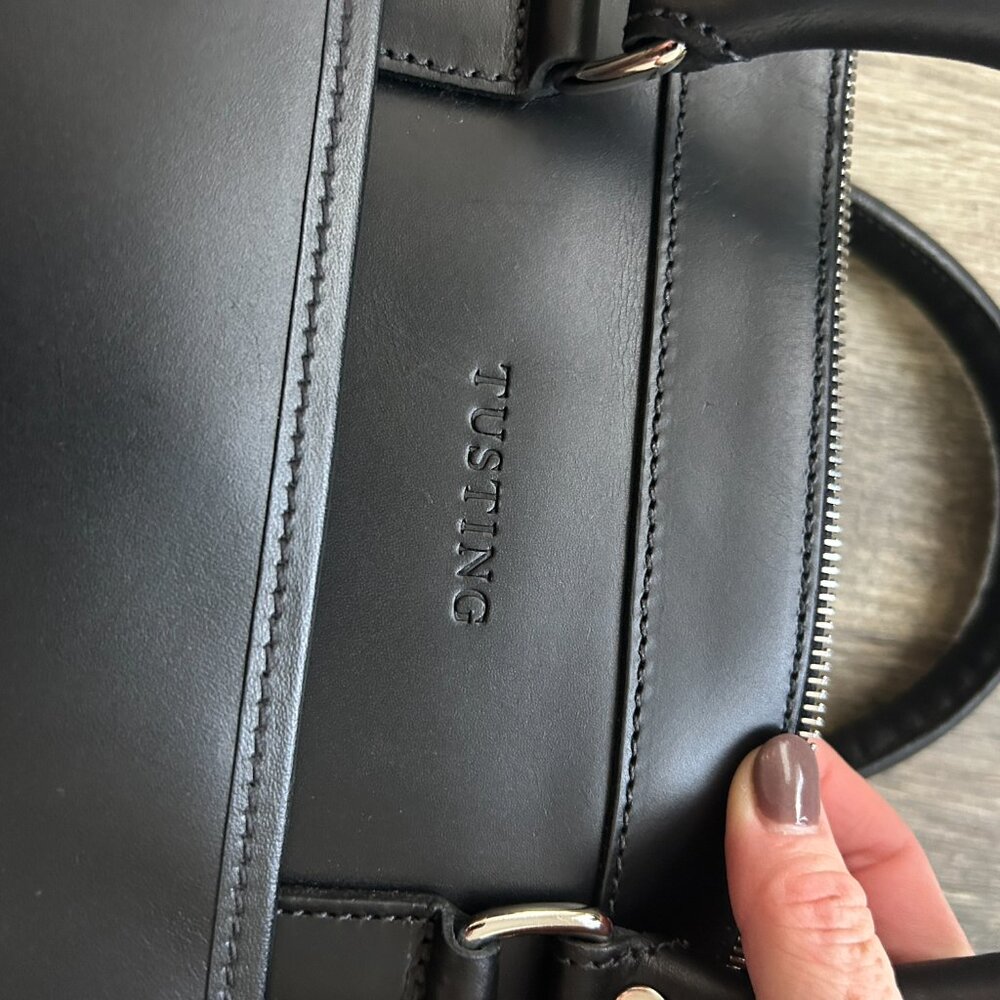 Tusting Marston Custom Leather Large Briefcase Ba… - image 8